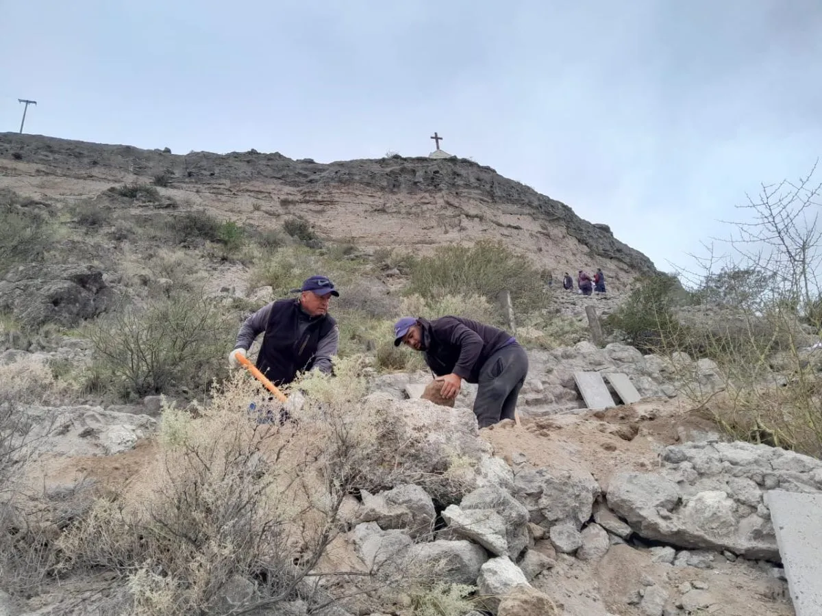 La reconstrucción del Sendero comenzó el lunes.