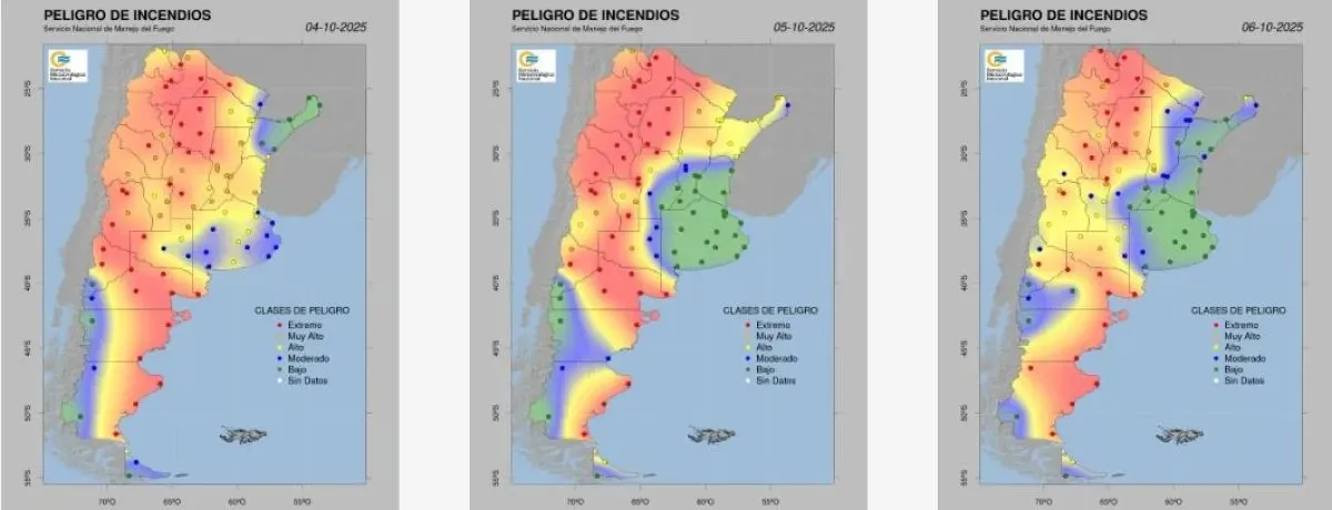 El reporte durante los últimos tres días.