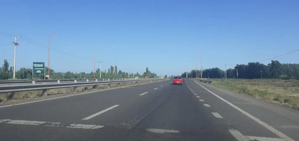 El choque ocurrió esta madrugada en el Km. 1136. La moto circulaba en sentido este-oeste (Foto archivo).