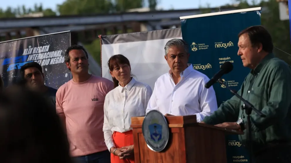 Weretilneck y Figueroa encabezaron el acto de lanzamiento (Foto Rafael Alvian/Gobierno de Río Negro)