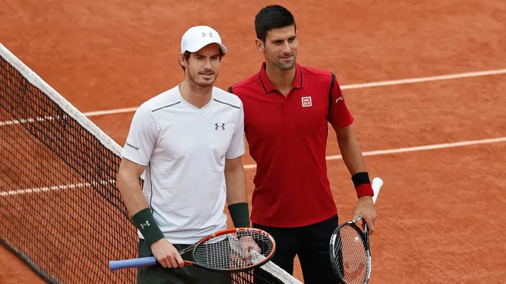Andy Murray y Novak Djokovic.