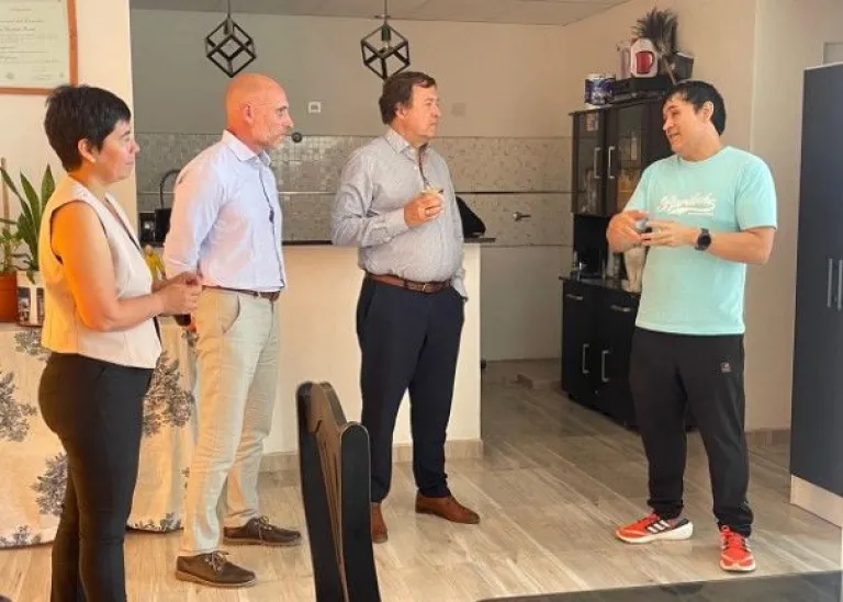 La recorrida para inaugurar la obra comenzó a las 9,30 horas.