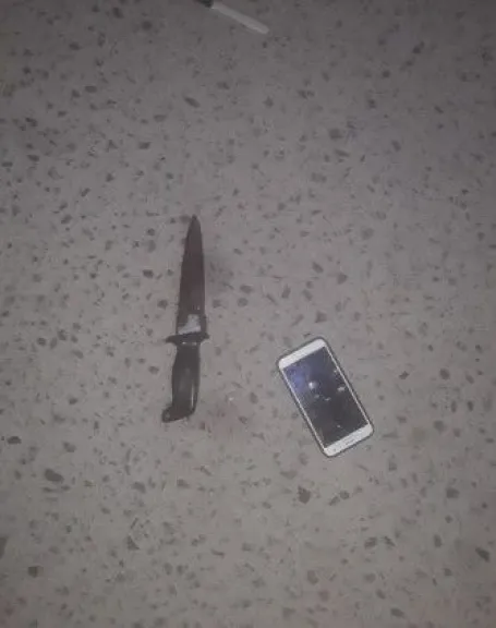 Adem&aacute;s de recuperarse la moto, se secuestraron dos armas blancas y un celular