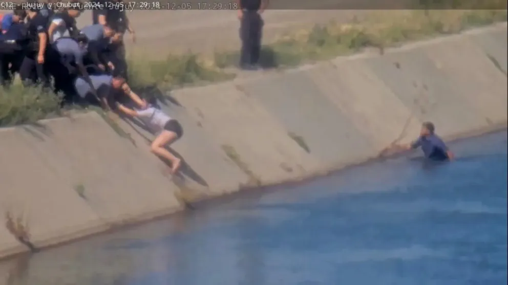 El rescate fue posible gracias al aviso de un vecino al 911 (Foto: gentileza Gobierno RN).