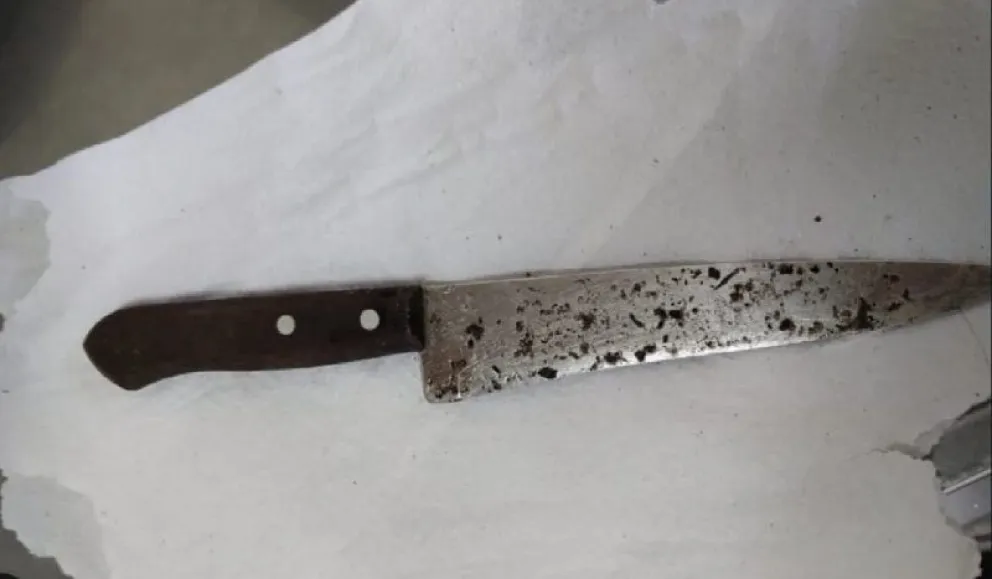 El agresor llevaba un cuchillo con el que amenazó a las enfermeras del CAPS de Mainqué. (Foto gentileza)