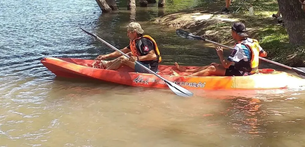 Canotaje en Chichinales (Foto archivo)