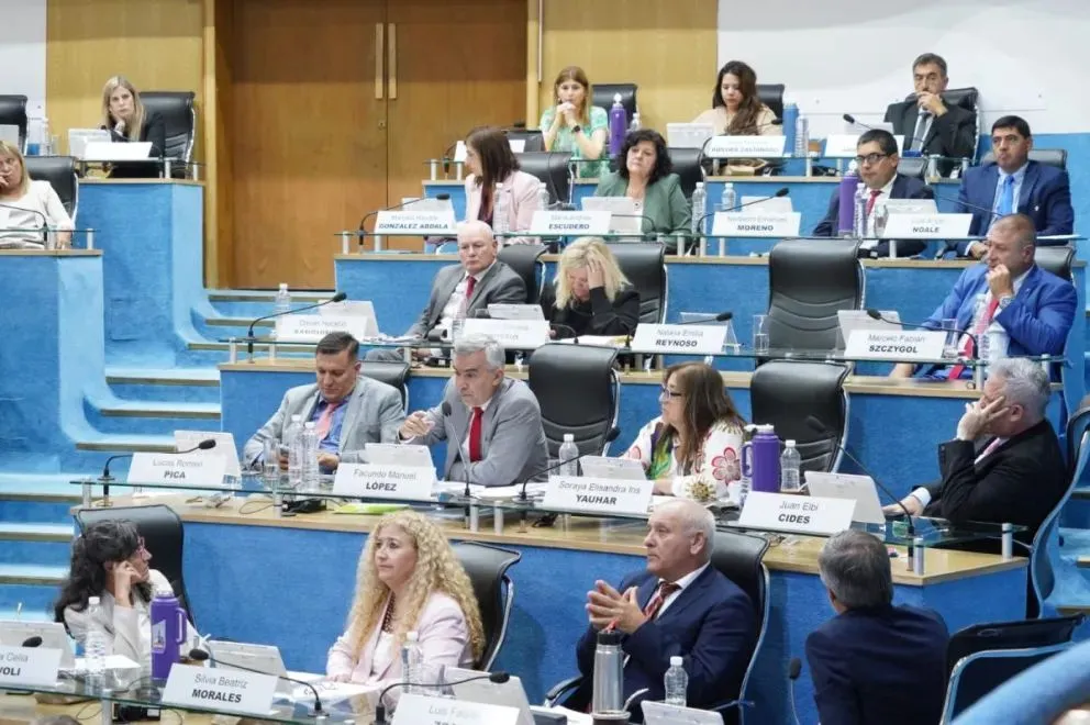 Hubo un solo voto negativo durante la sesión de este martes. Foto gentileza Legislatura de Río Negro.