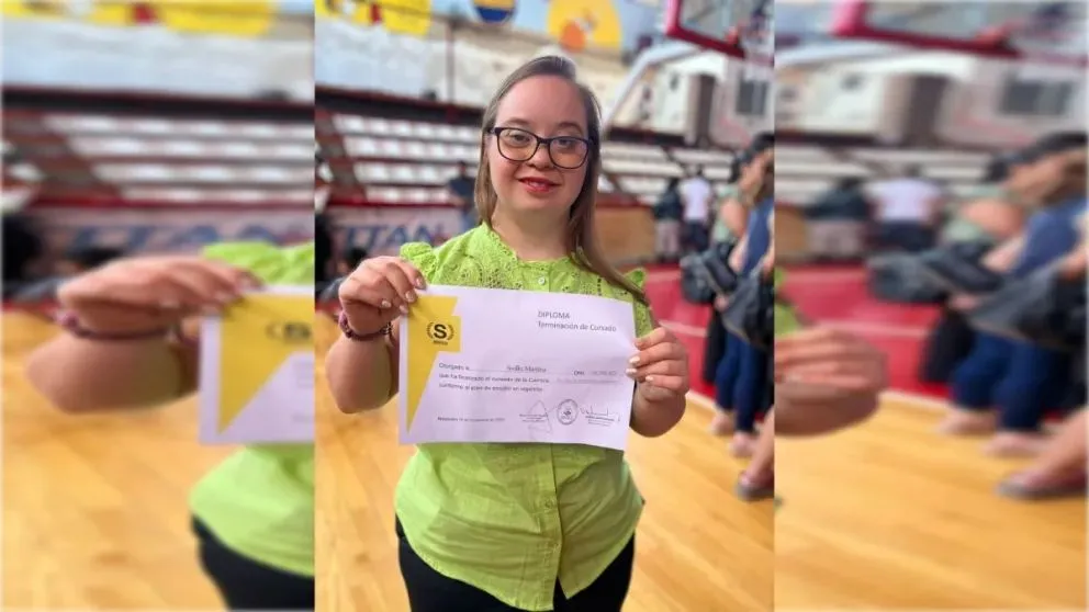 Sus estudios culminaron con la entrega de su título. (Foto gentileza).