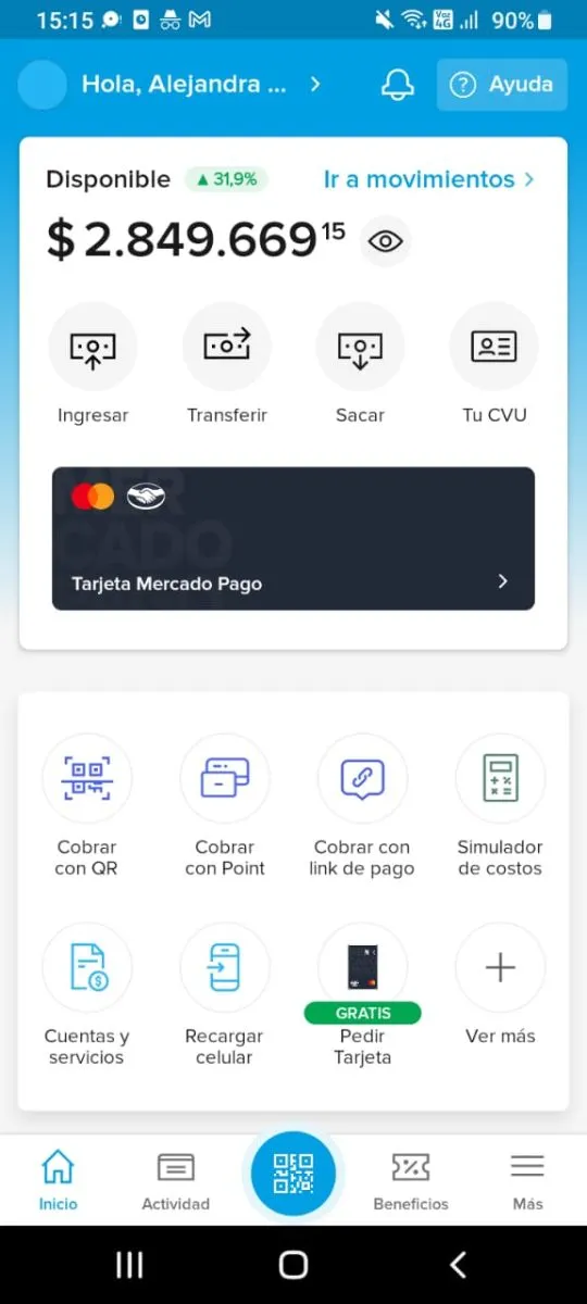 Captura de pantalla que env&iacute;a Alejandra, madre de Juan, con el total recaudado en Mercado Pago. Adem&aacute;s, algunos vecinos se acercaron a dejar su aporte personalmente.