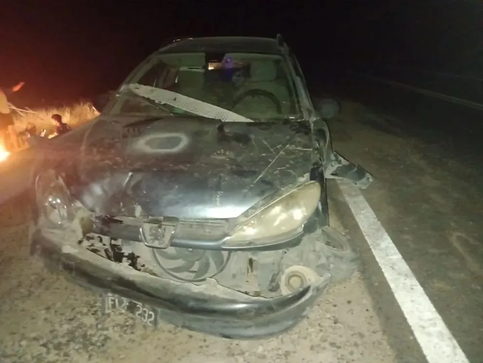 El percance tuvo lugar en el kilómetro 28. Fotos gentileza.