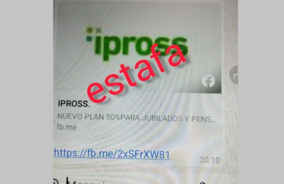 El Ipross advirtió por intentos de estafas a través de falsos mensajes del instituto. 