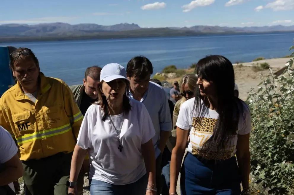 La ministra en San Carlos de Bariloche. (Fotos: Euge Neme)