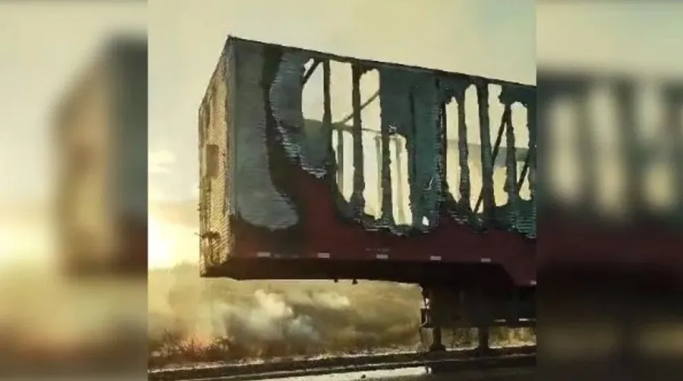 El incendio se originó esta mañana en la ruta 151, afortunadamente no hubo heridos. (Foto: Cipo360)