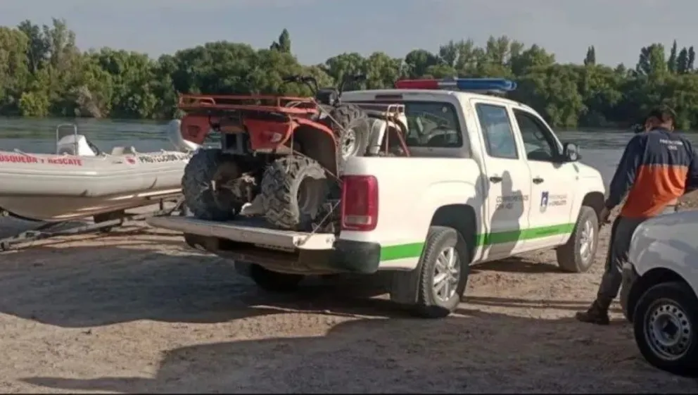 La búsqueda de la niña se realiza a 85 kilómetros del lugar donde desapareció. Crece la desesperación. Foto: gentileza Municipalidad de Cipolletti.