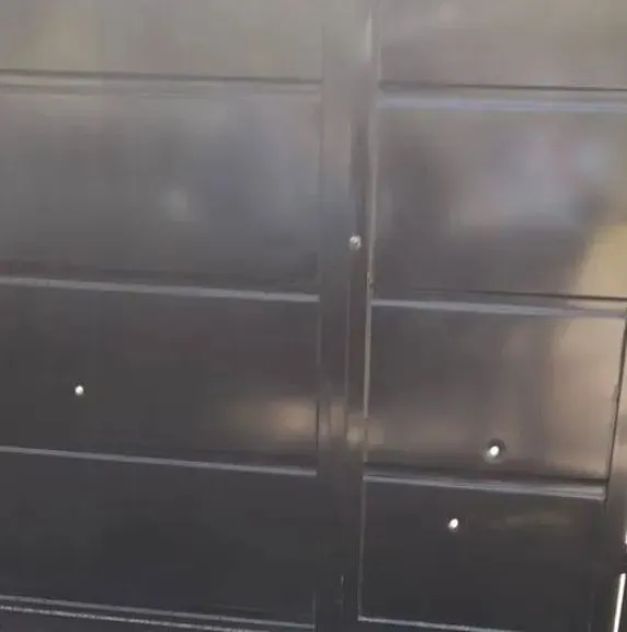 Las balas impactaron contra el port&oacute;n (foto gentileza).