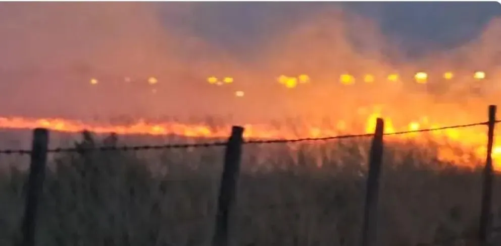 El fuego controlado se dio en la zona de La Escombrera (Foto: captura Mapuchito Noticias)