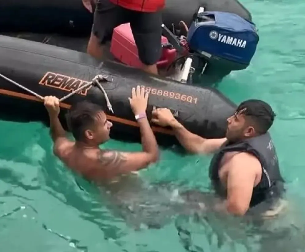 El policía que salvó al turista, actualmente, trabaja en el área de Tránsito de Cipolletti. | Foto (gentileza Miguel Angel Parra)
