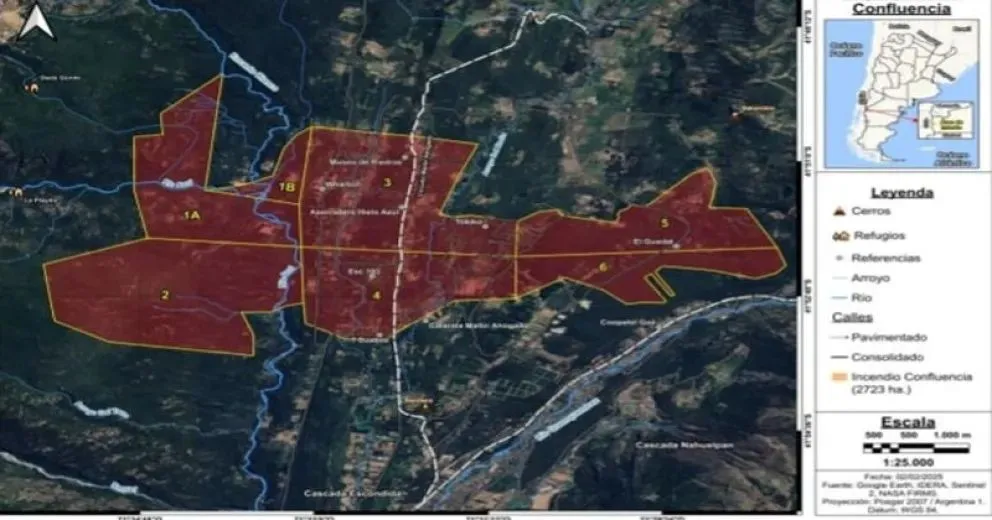El diagrama de expansión del fuego (imagen gentileza).