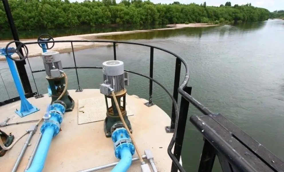 Habrá interrupción del suministro de agua desde la planta de captación en Godoy este miércoles. (Foto archivo)