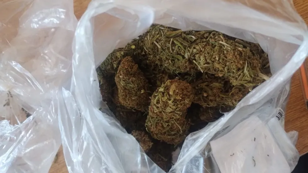 La mujer llevaba más de 160 gramos de marihuana e intentaba hacer dedo a la altura de la balanza con dirección a Valle Medio. 