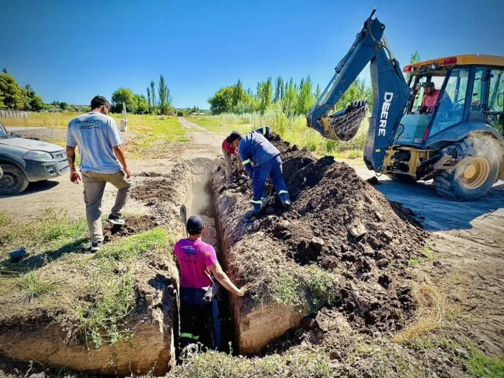 Parte de los trabajos consistieron en la colocación de más de 700 metros de cañería y 3 hidrantes. 