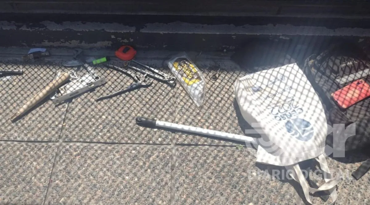 Al momento de identificarlo le encontraron un revolver calibre 22 y dem&aacute;s elementos (Foto Polic&iacute;a RN).