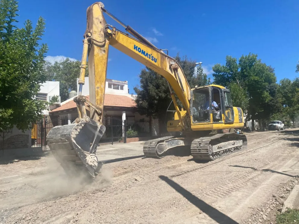 Los trabajos comenzaron en calle Chaco de barrio Albino. 