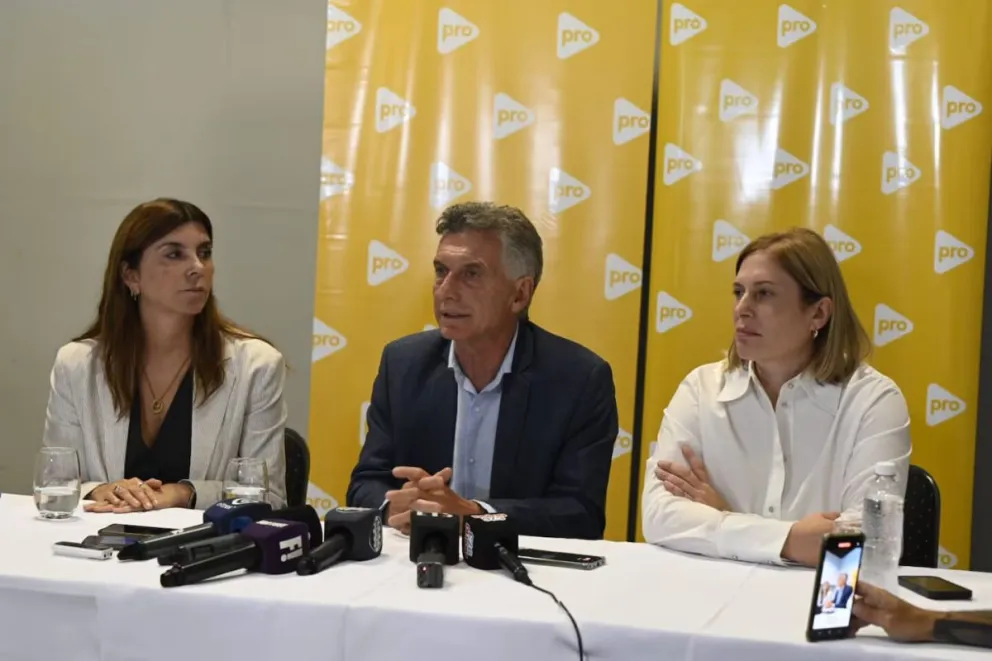 Mauricio Macri en conferencia de prensa. 