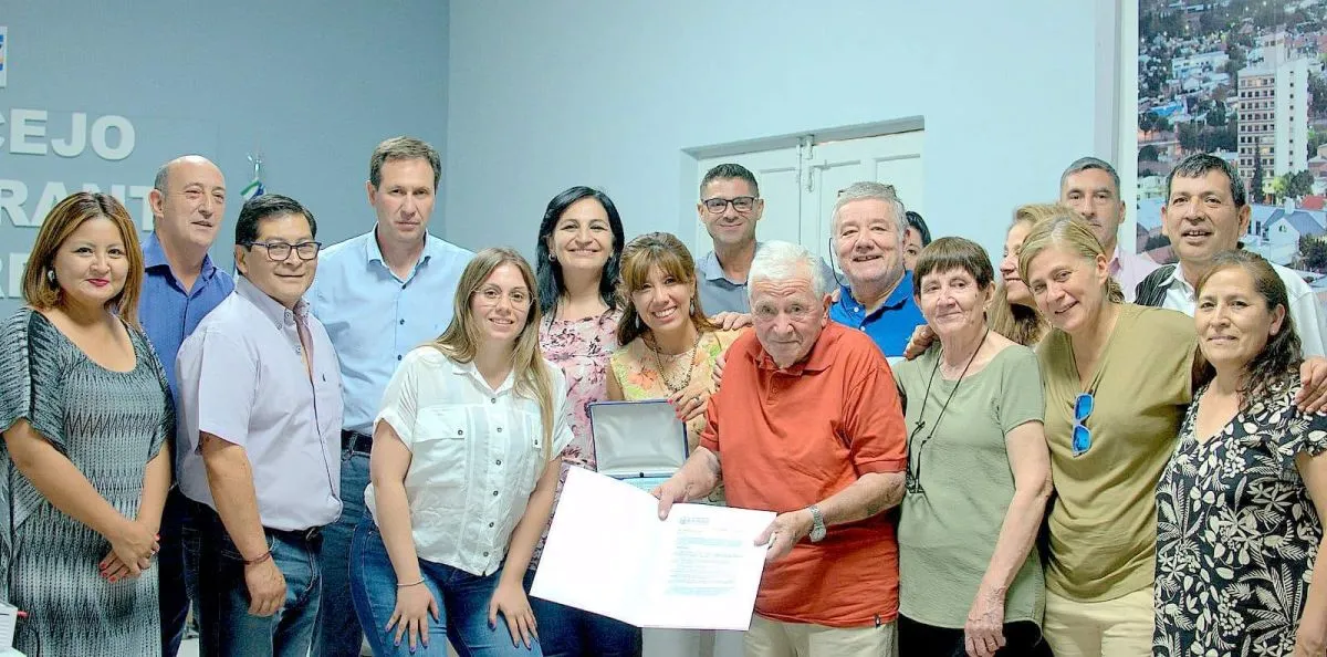 Hace 3 a&ntilde;os recibi&oacute; el reconocimiento en el Concejo Deliberante (foto gentileza).