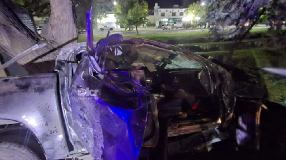 El choque se produjo minutos antes de las 3 en cercanías a la Manzana. 