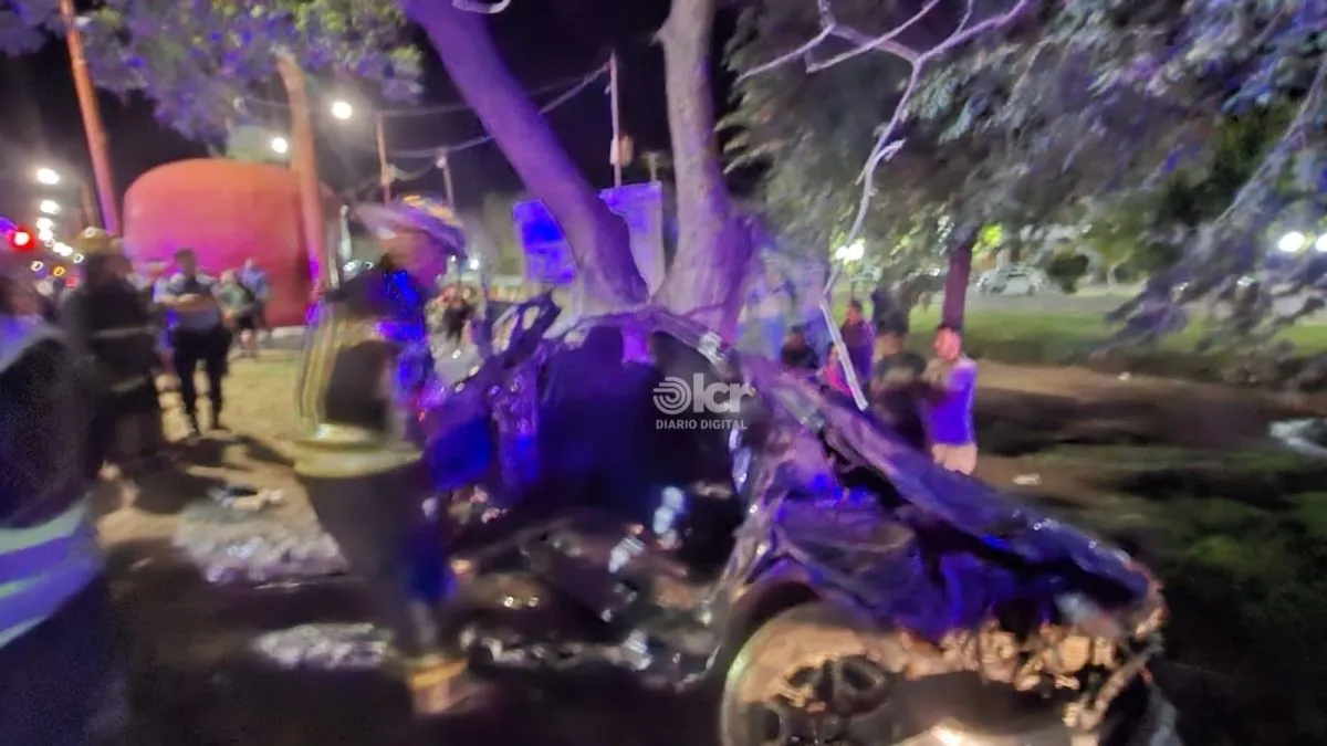 Uno de los dos ocupantes de la Hilux qued&oacute; atrapado y 15 bomberos trabajaron para retirarlo.