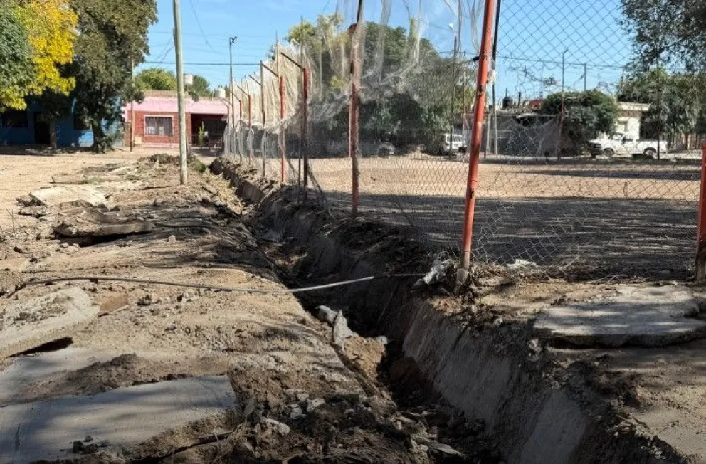 Las tareas se despliegan en diferentes puntos de la ciudad. (Foto gentileza municipalidad de Villa Regina)