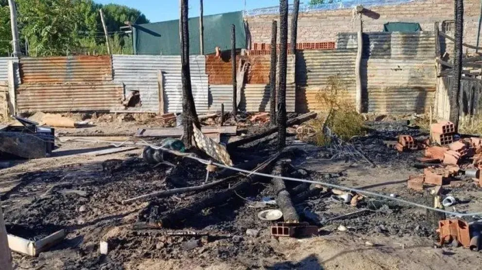 Las perdidas en la vivienda fueron totales (Imagen gentileza)