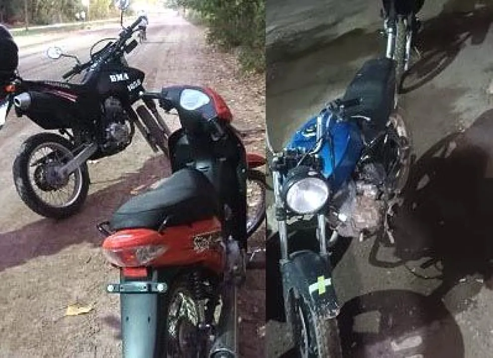 Las motos presentaban distintas infracciones a la ley de tránsito.