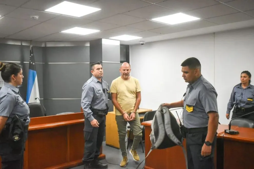 Gatti fue detenido en Viedma, desde donde participó de la audiencia. Foto (Fotos Vanesa Schwemmler / NoticiasNet).