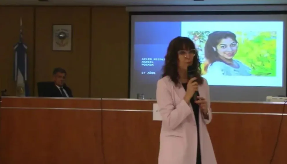 La fiscal Teresa Giuffrida expone las pruebas contra Carriqueo. Foto (ANR).