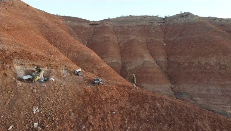 La zona donde fue encontrado por el puestero. (Foto UNCo)
