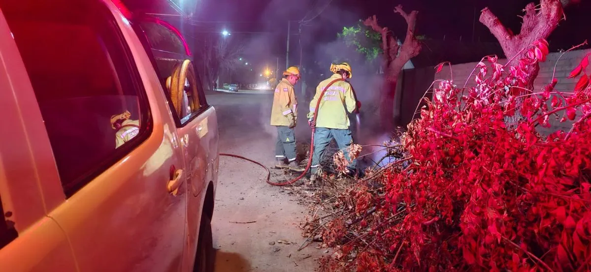 Segundo incendio del día sábado. (Foto: Bomberos V.R)