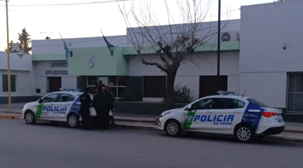 Personal policial realizó hoy un procedimiento en el municipio por orden del Ministerio Público Fiscal. (Foto gentileza)