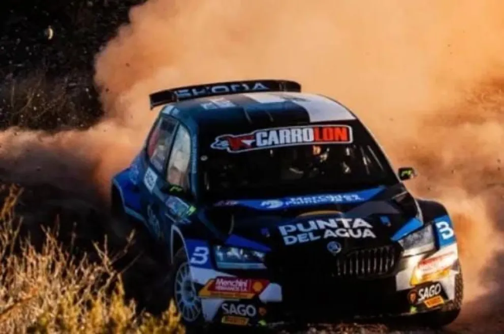 El Skoda del puntano se llevo la manzana edición 54. FOTO: Rally ARGENTINO