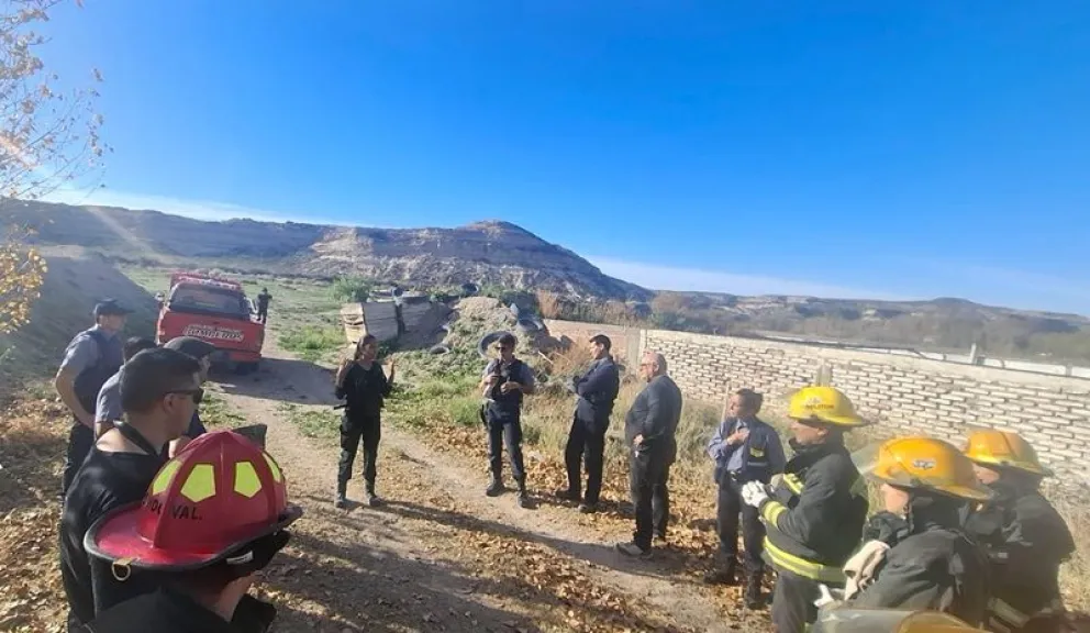 Esta tarde se hizo la destrucción de las dos bombas halladas en la mañana en chacras de Regina. (Foto gentileza)
