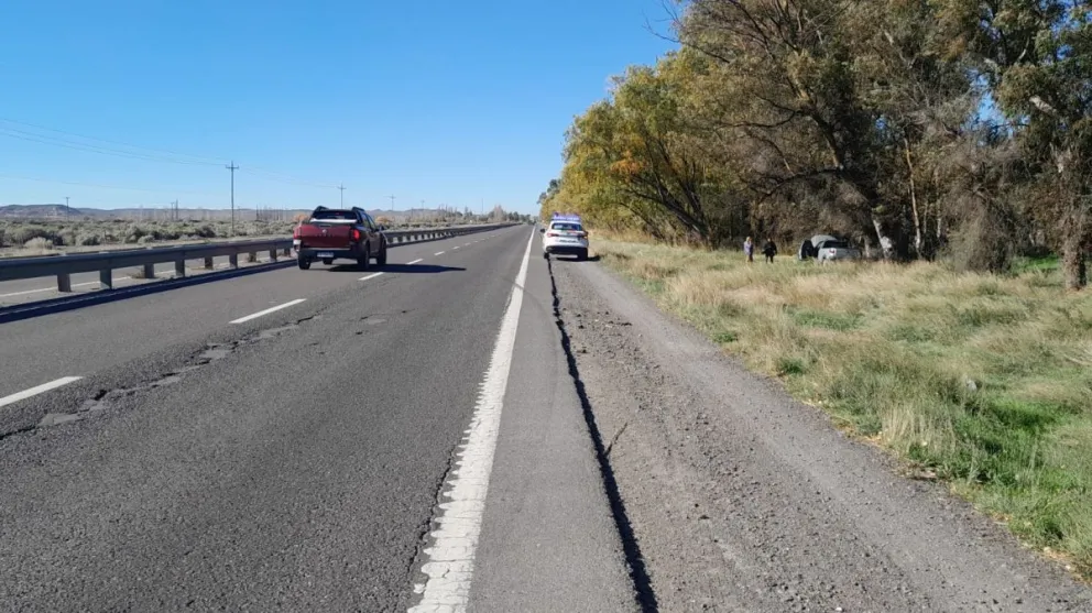 El choque y posterior despiste pasó cerca de Otto Krause.