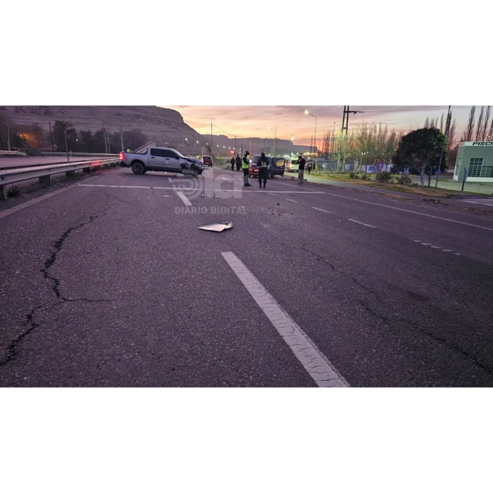 Él choque se produjo a las 7 en el Km. 1133.