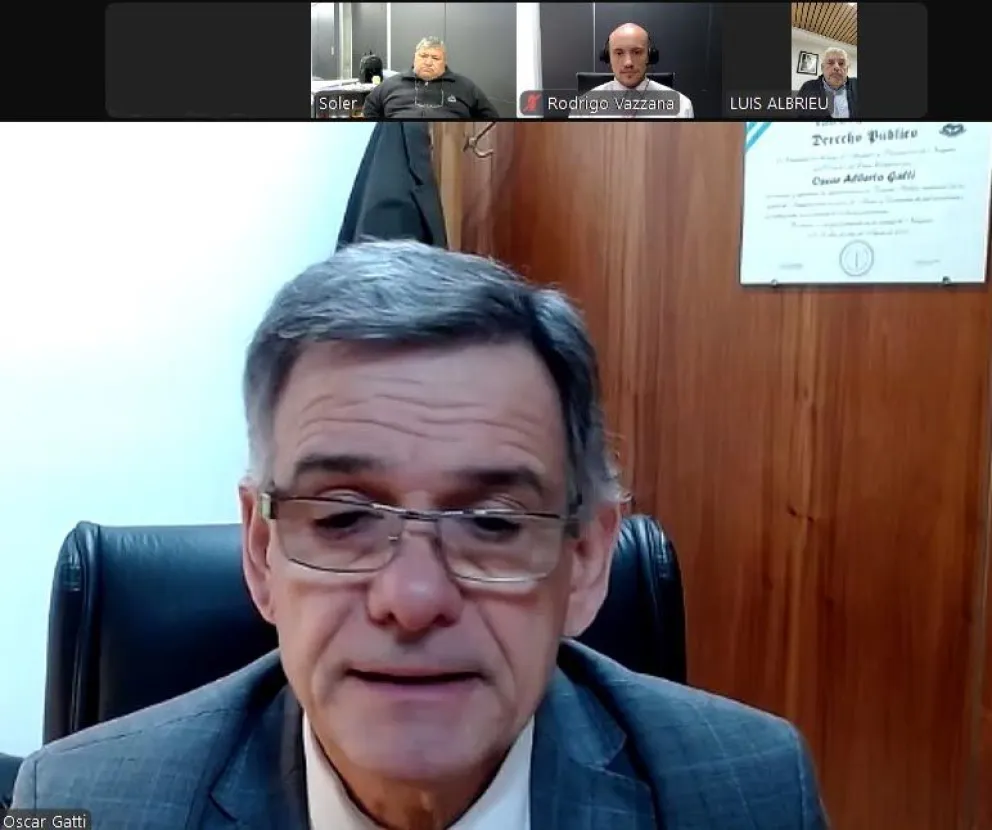 El Juez Gatti resolvi&oacute; a favor de lo solicitado por el MPF. Fuentes y Albrieu estuvieron en la audiencia (Foto captura).
