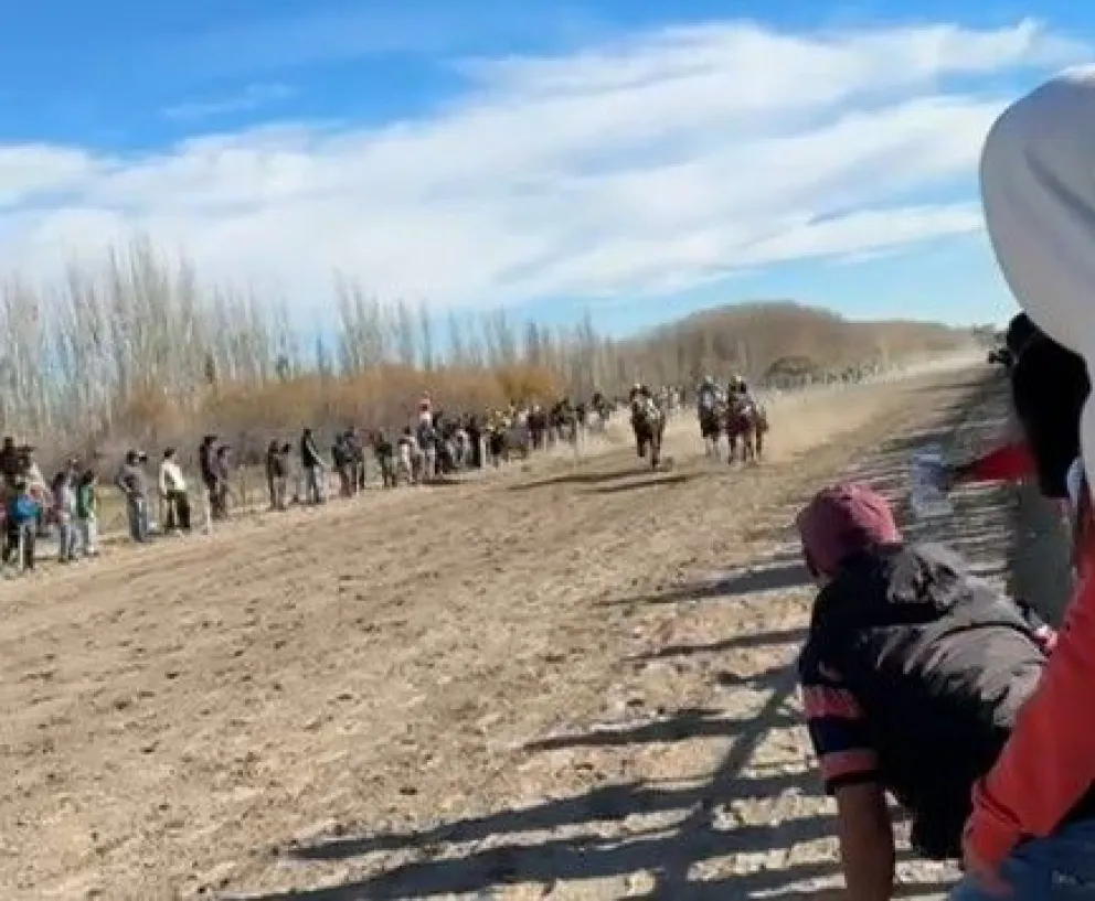 Momentos previos al dramático momento que se vivió el domingo (foto captura video).