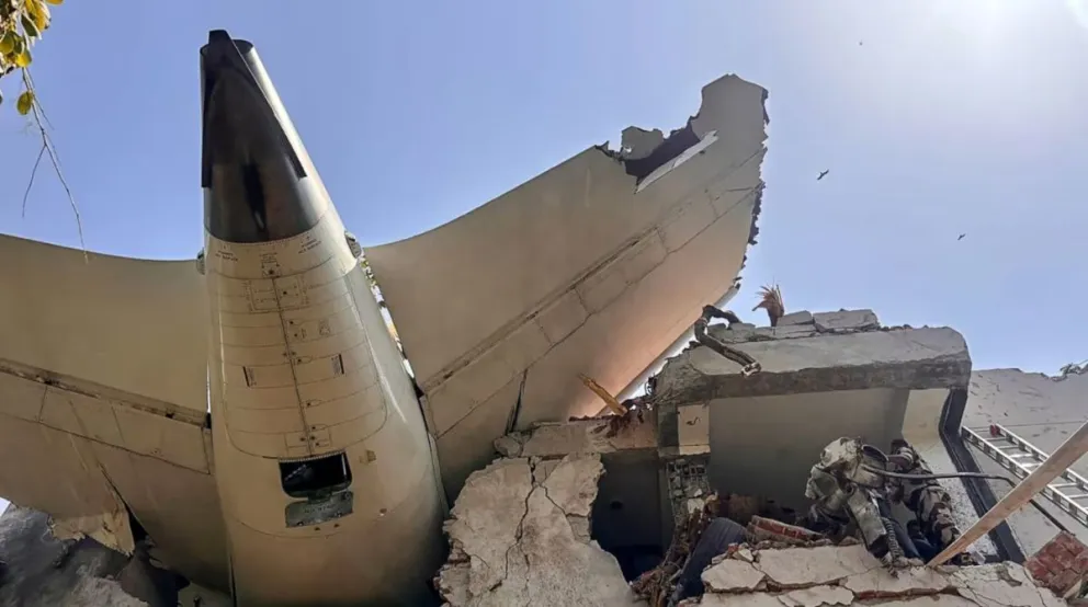 Accidente aéreo en India.