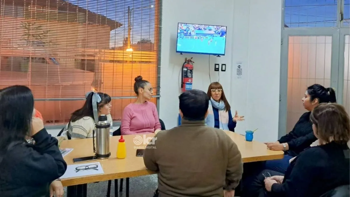 Presentaci&oacute;n del proyecto con Ayel&eacute;n Morales de Desarrollo Humano. (Foto: gentileza)