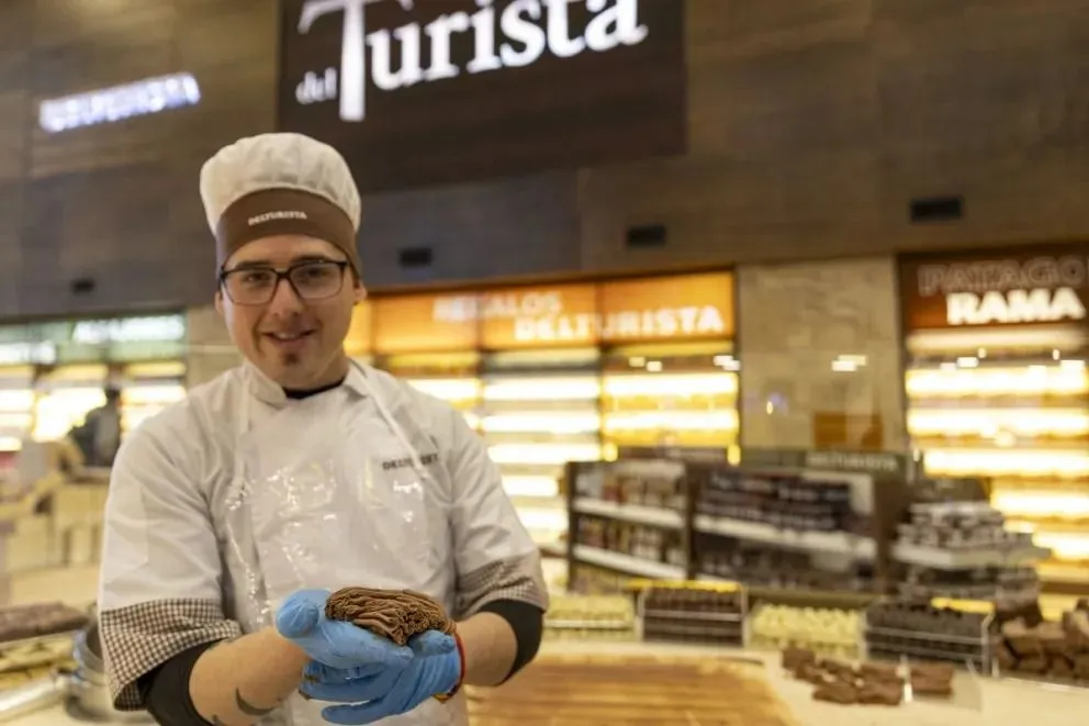 Chocolate en rama en vivo y en directo, una atracción más de Bariloche
