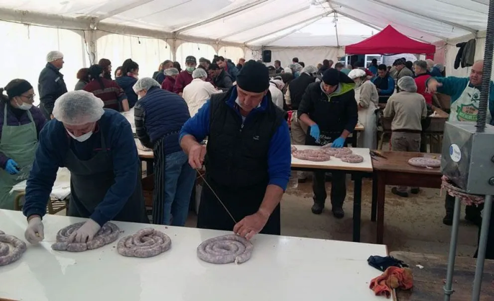 El domingo 10 de agosto se vivirá la octava edición de la Fiesta Provincial del Chorizo Casero en Regina. (Foto archivo)