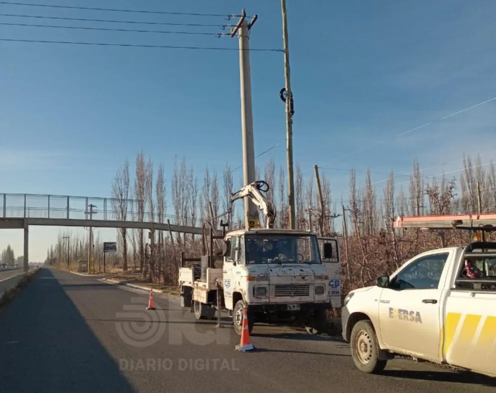 Para la reposición del cable robado se utilizará aluminio (foto gentileza Edersa).